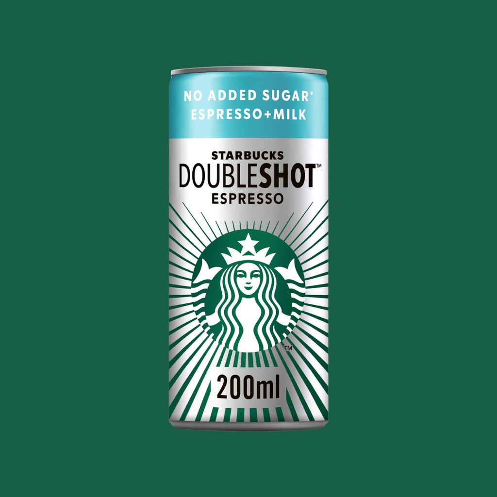 Starbucks DoubleShot Espresso No Added Sugar Iced Coffee Drink 200ml x 12