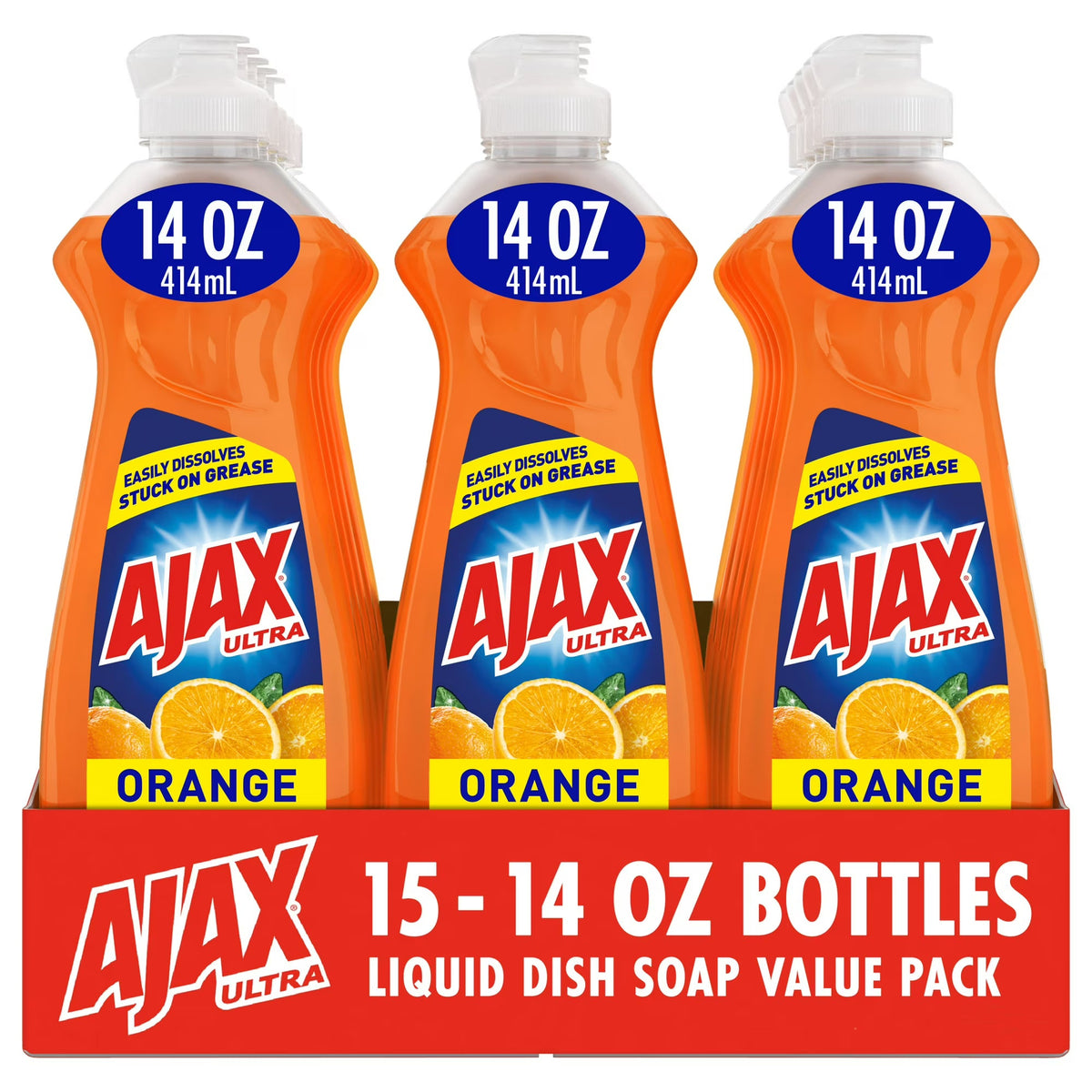 Ajax Ultra Dish Liquid, Orange Scent - 14 fl oz