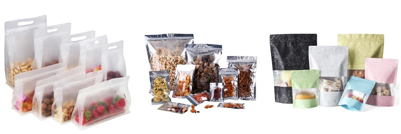 StoBag 50pcs Wholesale Coffee Beans Bag Packaging Aluminum Foil Heat Sealed for Tea Powder Food Storage Reusable Portable Pouch