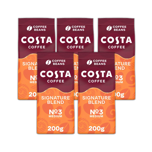 Costa Signature Blend Coffee Beans 5 x 200g