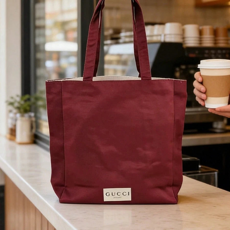 Gucci bag Women Red Canvas Tote Bag Large Capacity For Daily Shopping Work School Travel Perfect Gift For Girlfriend Friends