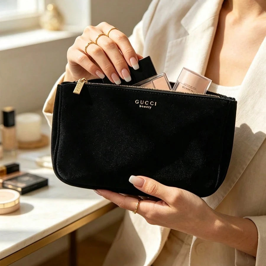Gucci Gucci’s bag Vintage Zipper Clutch Storage Bag Women Retro Texture Portable Daily Accessory Fashion Gift For Her
