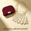 Gucci Gucci’s bag Red Mini Pearl Chain Shoulder Bag Handmade Pearl Flip Luxury Handbag Dating Travel Vacation Gift For Women