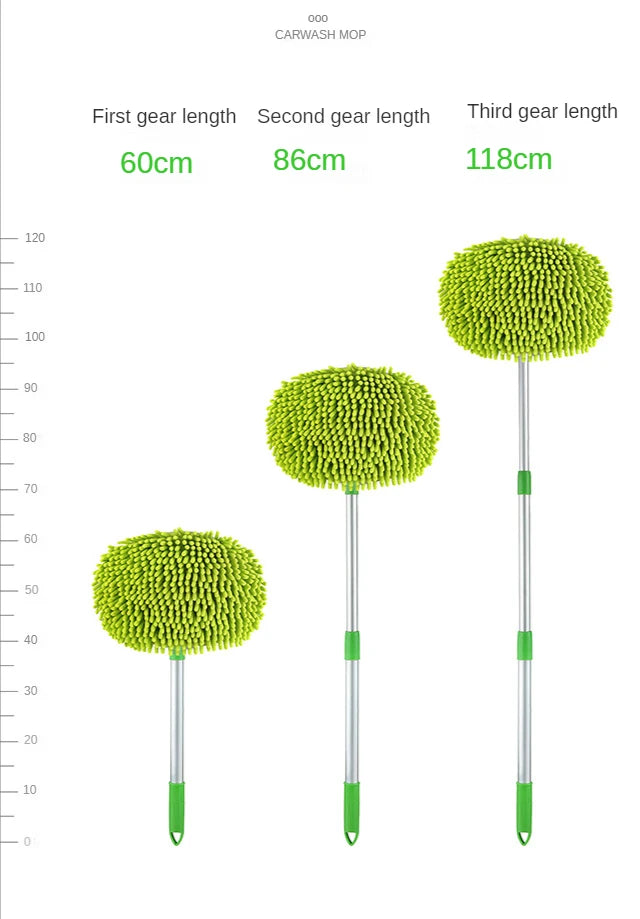 Car Cleaning Brush Detailing Adjustable Super absorbent Car Wash Brush Telescoping Long Handle Cleaning Mop Auto Accessories