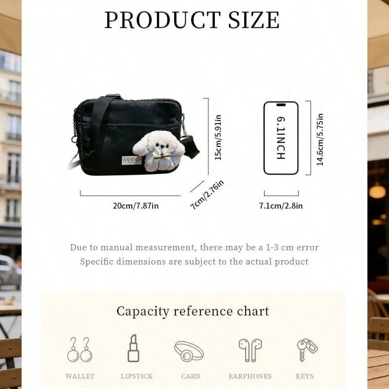 Gucci Stain Resistant Multi Compartment Cosmetic Bag Detachable Shoulder Strap For Daily Commute Dating Luxury Gift For Women