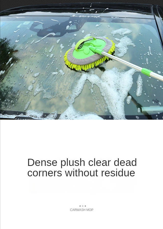 Car Cleaning Brush Detailing Adjustable Super absorbent Car Wash Brush Telescoping Long Handle Cleaning Mop Auto Accessories