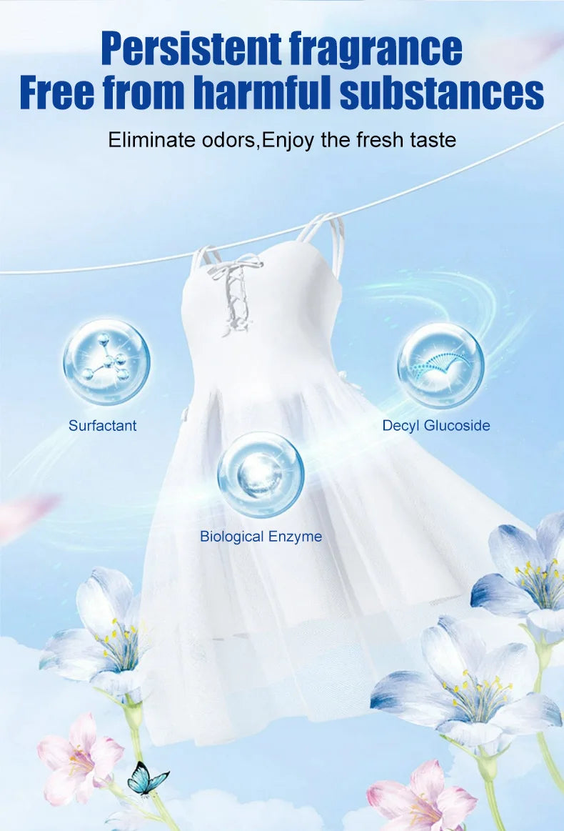 30pc Powerful Laundry Detergent Sheets,Portable & High-Quality for Clothing Stain Removal & Cleaning Essentials Washing Machines