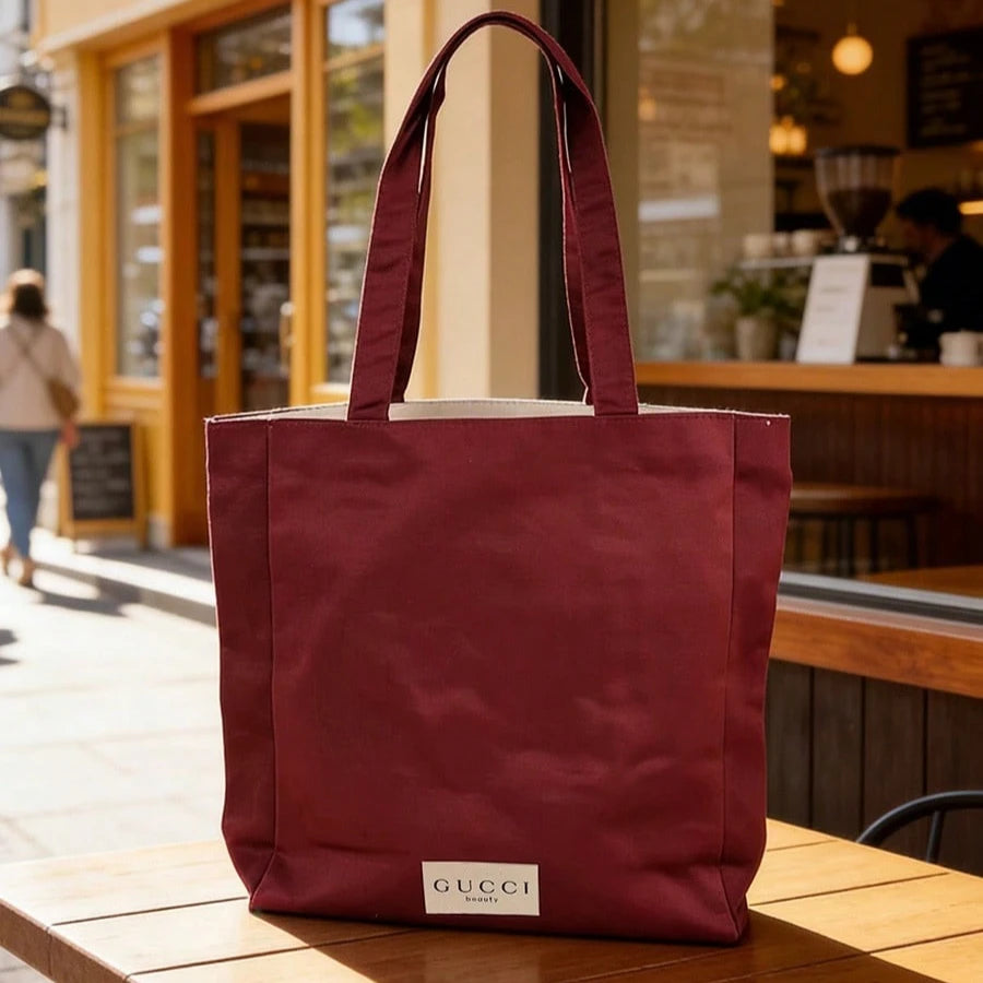 Gucci bag Women Red Canvas Tote Bag Large Capacity For Daily Shopping Work School Travel Perfect Gift For Girlfriend Friends