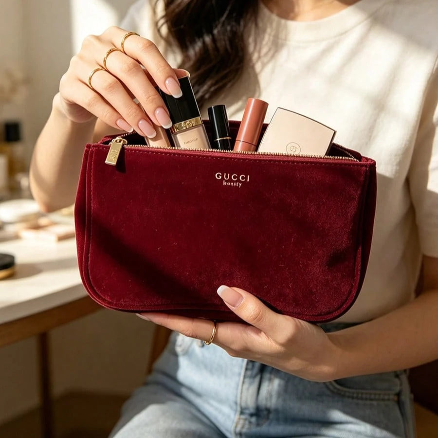 Gucci Gucci’s bag Vintage Zipper Clutch Storage Bag Women Retro Texture Portable Daily Accessory Fashion Gift For Her