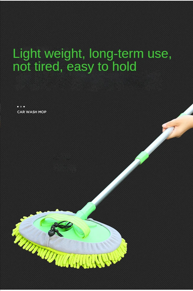 Car Cleaning Brush Detailing Adjustable Super absorbent Car Wash Brush Telescoping Long Handle Cleaning Mop Auto Accessories
