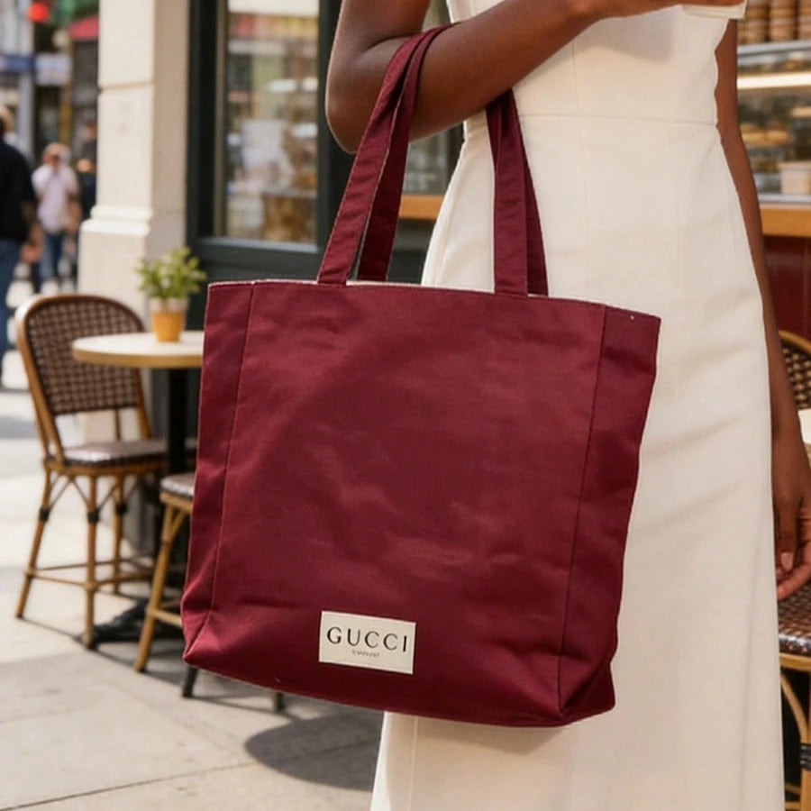 Gucci bag Women Red Canvas Tote Bag Large Capacity For Daily Shopping Work School Travel Perfect Gift For Girlfriend Friends