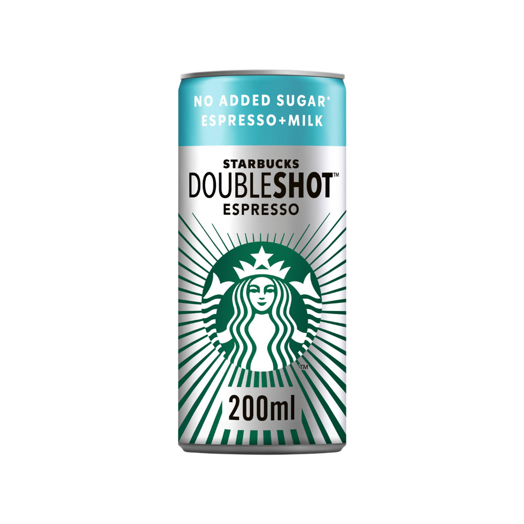 Starbucks DoubleShot Espresso No Added Sugar Iced Coffee Drink 200ml x 12